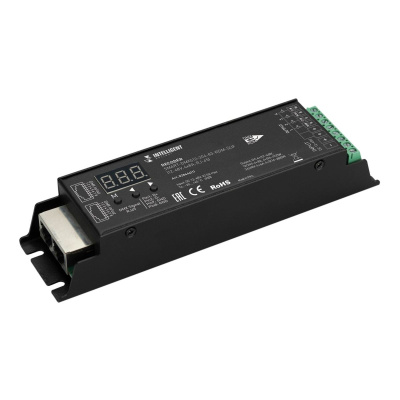 Декодер Arlight SMART-DMX512-304-83-RDM-SUF Black (12-48V, 4x8A, RJ-45) 028444(1)