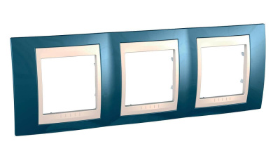 Рамка 3-постовая Schneider Electric Unica Хамелеон MGU6.006.554