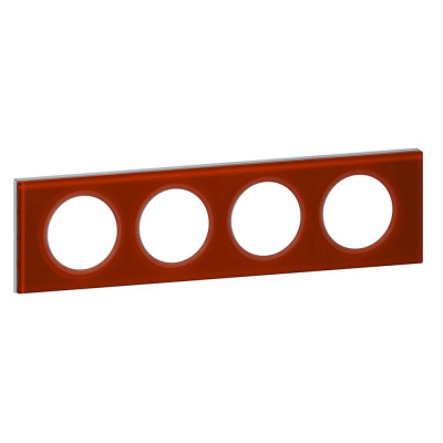 Рамка 4-постовая Legrand Celiane смальта кармин 069474