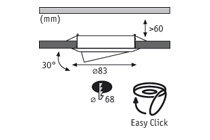 Встраиваемый светодиодный светильник Paulmann Premium Line Led Power Lens Flood 98729