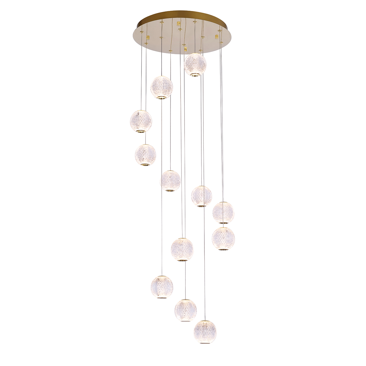 Подвесная люстра DeLight Collection Elliot Diamante MD20001012-12A gold