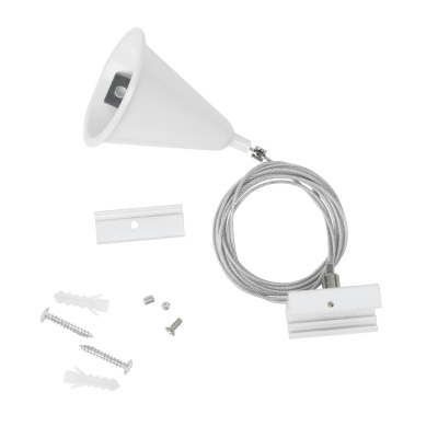 Набор для подвесного монтажа шинопроводов Uniel UFB-H41 WHITE 1 POLYBAG UL-00010400