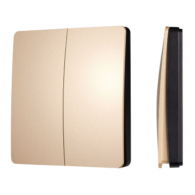 Кнопочная панель Arlight KINETIC-801-22-2G-WP-SUF Gold (No battery, IP67, 433Mhz) 043313