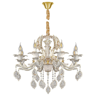 Подвесная люстра AM Group CLEOPATRA SP8 WH+GL