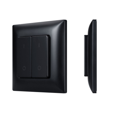 Накладная кнопочная панель 2.4 ГГц Arlight SMART-RF-801-22-2G-DIM-SUF Black (3V, 2.4G) (IARL, IP20 Пластик) 050446