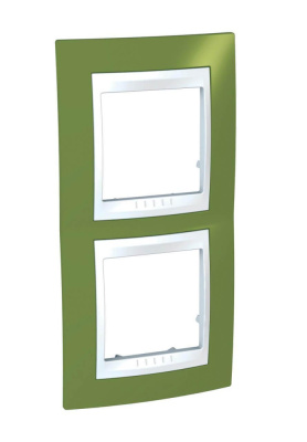 Рамка 2-постовая вертикальная Schneider Electric Unica Хамелеон MGU6.004V.866