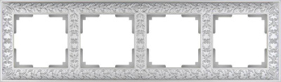 Рамка Werkel Antik на 4 поста жемчужный WL07-Frame-04 4690389063527