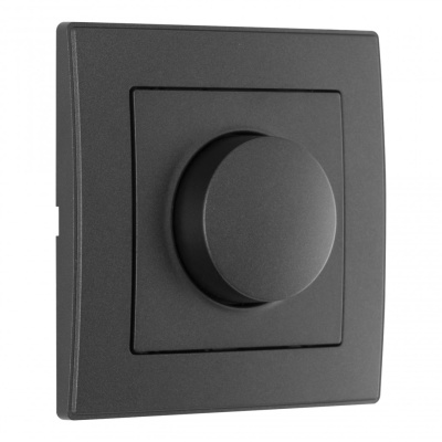 Диммер с рамкой Arte Milano SET06-1-48-1 black