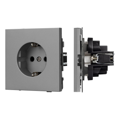 Механизм электрической розетки Arlight SCT-TENDO-MEU1-PL-GR (230V, 16A) 054080