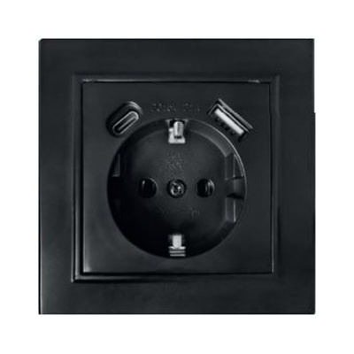 Розетка USB+Type C Stekker Эрна PST16-9016-03 50078