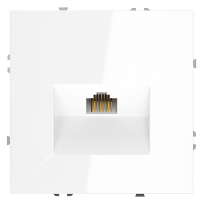 Розетка компьютерная Voltum S70 VLS060101 (белый глянцевый)