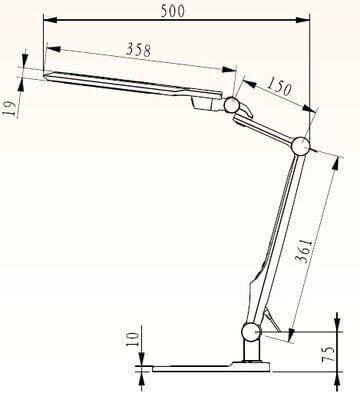Настольная лампа Horoz Ebru черная 049-010-0010 HRZ00000685