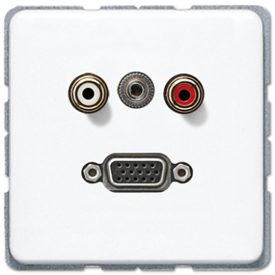 Розетка мультимедиа Jung MACD1072WW