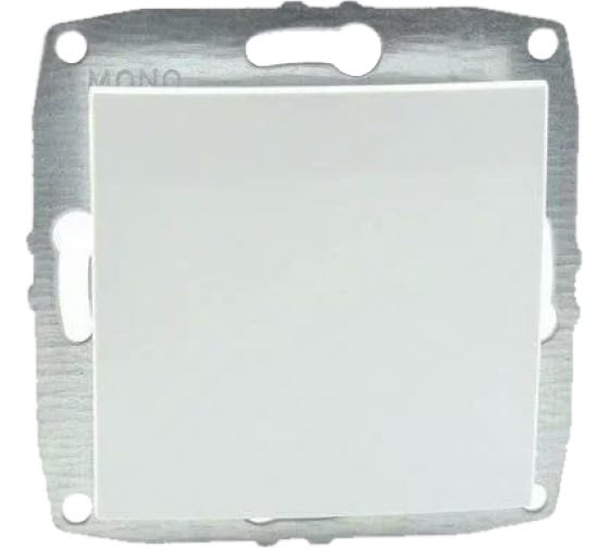 Выключатель одноклавишный проходной Mono Electric Despina-Larissa 10А 250В белый 500-001925-109