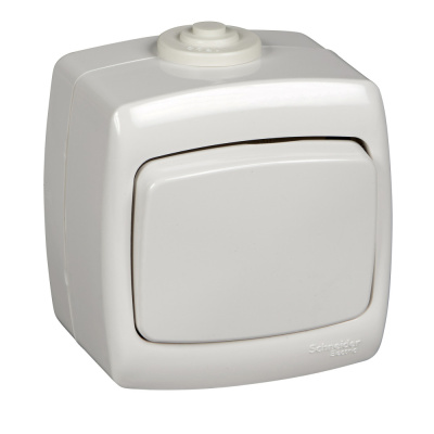 Выключатель 1-клавишный Schneider Electric Рондо VA66-102B-BI