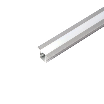 Профиль алюминиевый встраиваемый 9х12мм серебро 2м (в компл 2 загл.,4 крепежа) Feron CAB242 52150