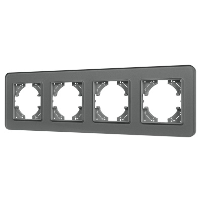 Рамка на 4 поста стеклянная Arlight FRM-OMALI-SFGS-4-GR 049718