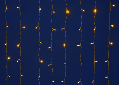 Уличная светодиодная гирлянда Uniel занавес (UL-00003938) теплый белый ULD-C2030-240/TBK Warm White IP67