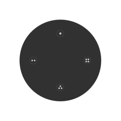 Пульт Arlight SMART-801-22-4G-4SC-SH Black (3V, Magnet, 2.4G) 046481