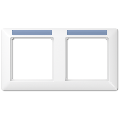 Рамка двухместная с полем для надписи Jung AS5820BFINAWW