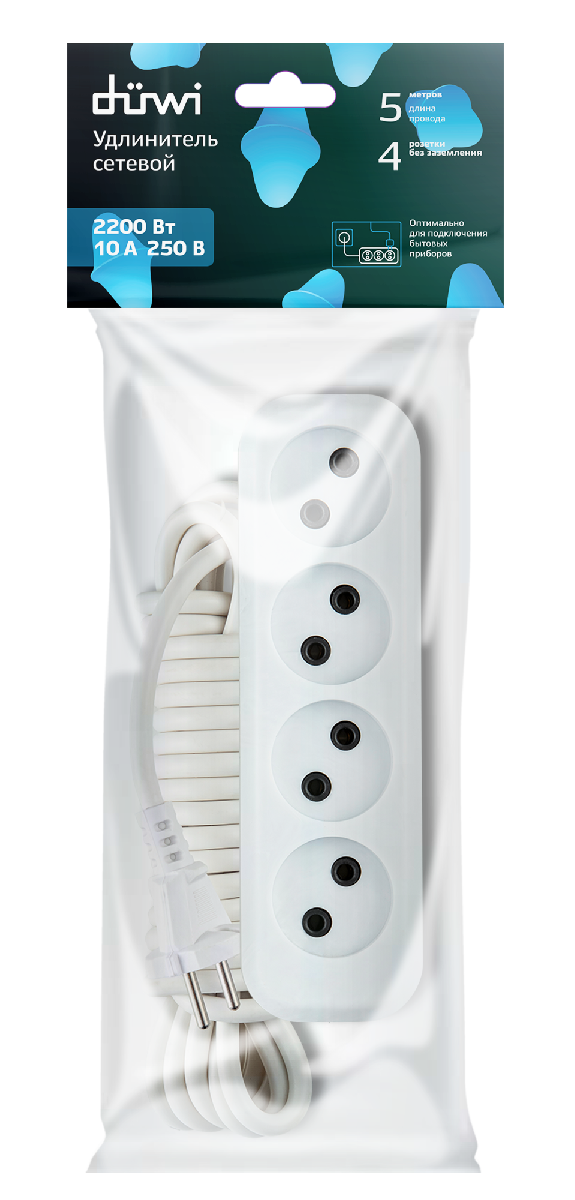Удлинитель бытовой Duwi 32037 1