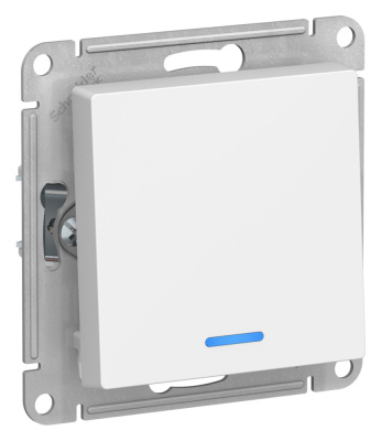 Выключатель 1-клавишный с подсветкой, сх.1а, 10АХ, механизм Systeme Electric AtlasDesign Лотос ATN001313