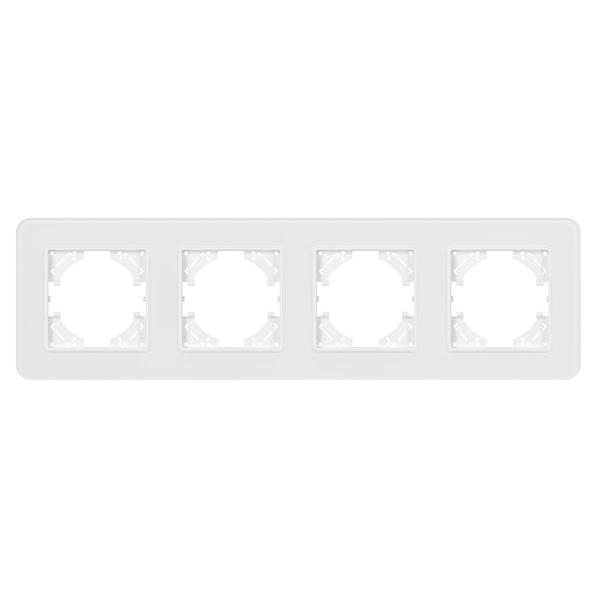 Рамка на 4 поста стеклянная Arlight FRM-OMALI-SFGS-4-WH 049716