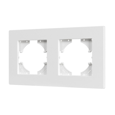 Рамка на 2 поста пластиковая Arlight FRM-PERIO-PL-2-WH 049750