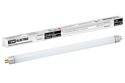 Лампа люминесцентная TDM Electric G5 6W 6500K белая SQ0355-0002