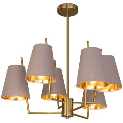 Люстра на штанге Eurosvet Topanga 60173/6 латунь a069017