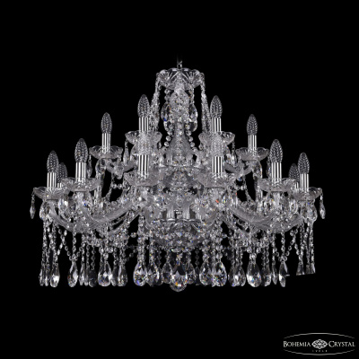 Подвесная люстра Bohemia Ivele Crystal 1413/12+6/300/2d Ni