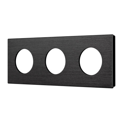 Рамка 3-местная алюминиевая Arlight FRM-PRESTO-ALR-3-BK 043872