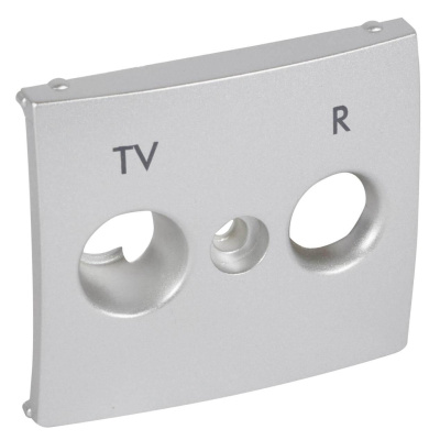 Лицевая панель Legrand Valena розетки TV-FM алюминий 770265