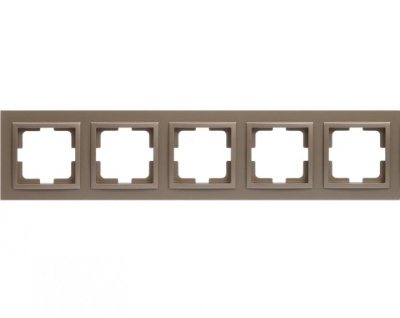 Рамка на 5 постов Mono Electric Despina бронза 102-230000-164