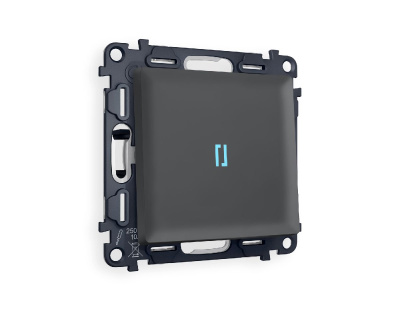 Комплект механизма 1-кл проходного выключателя с подсветкой Ambrella Volt Alfa MA902040