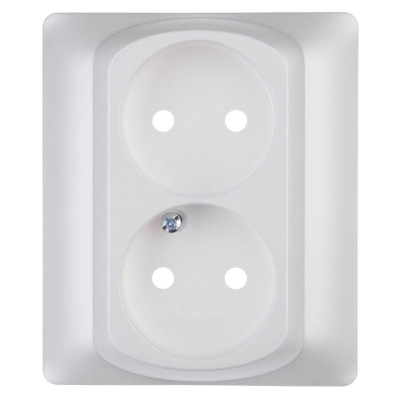 Лицевая панель Legrand Galea Life розетки 2х2К перламутр 771532