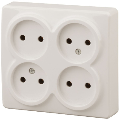 Розетка 4х2P Эра 11-2210-02 Б0020707