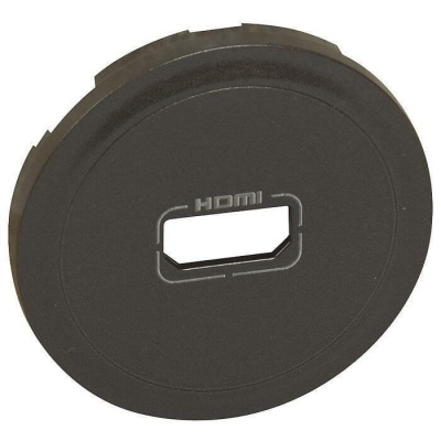 Лицевая панель Legrand Celiane розетки аудио/видео HDMI графит 067816