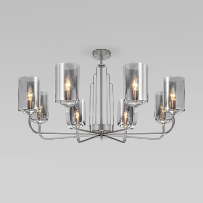 Люстра на штанге Eurosvet Defi 60138/8 сатин-никель a060904