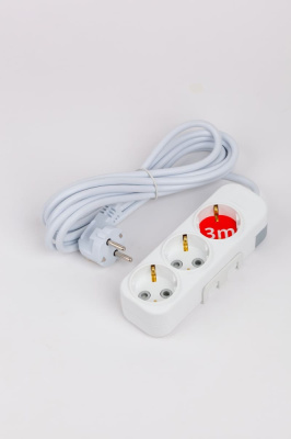 Удлинитель с/з 3вх с защитными шторками ELBI Myra 527-010203-311