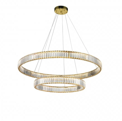 Подвесная люстра iLedex Woodstock 10920P/2-60W-3000K (10/6) GL-CL