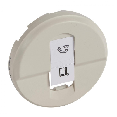 Лицевая панель Legrand Celiane розетки компьютерной RJ45 слоновая кость 066235