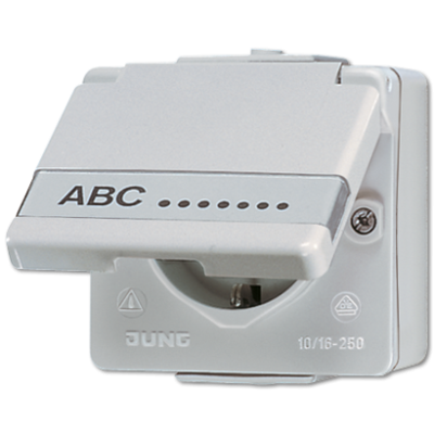 Розетка с заземлением Jung 621NAW