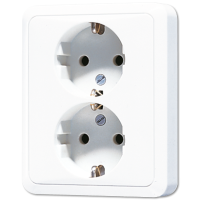 Розетка двухместная Jung CD5020NKIWW