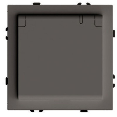 Розетка 1-местная с крышкой с защ. штор Stekker Эмили с/з 250В 16А RST16-5112-09 антрацит soft touch 49933