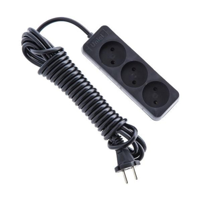 Удлинитель (UL-00003605) Uniel 3гн х 5м б/з Standard S-CD3-5 Black