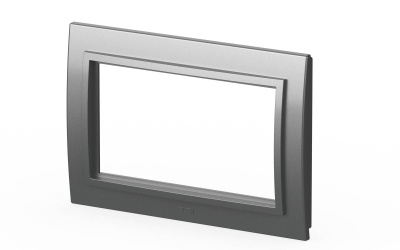 Рамка для двухместной розетки с заземлением ELBI Zena 608-011000-907