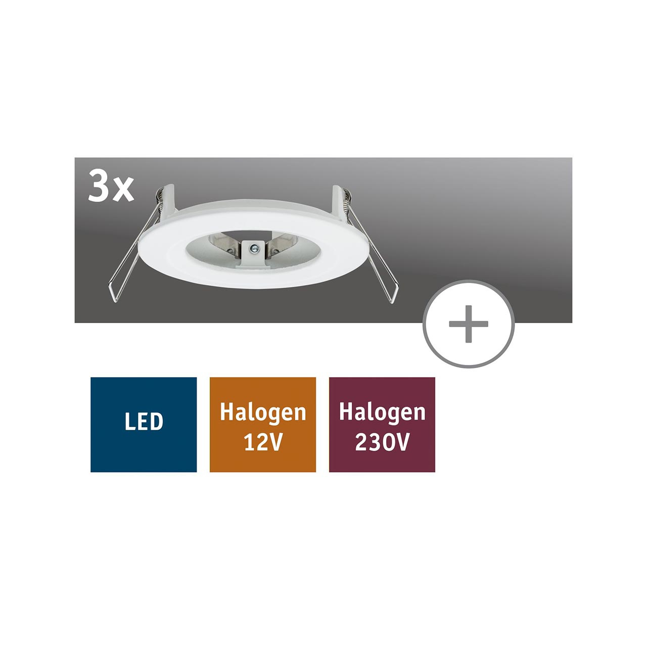 Основание для светильника Paulmann 2Easy Spot-Set Premium Nova 93635