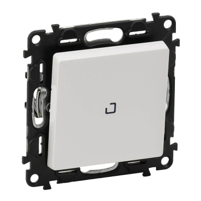 Выключатель одноклавишный Legrand Valena Life 10A 250V с подсветкой белый 752410