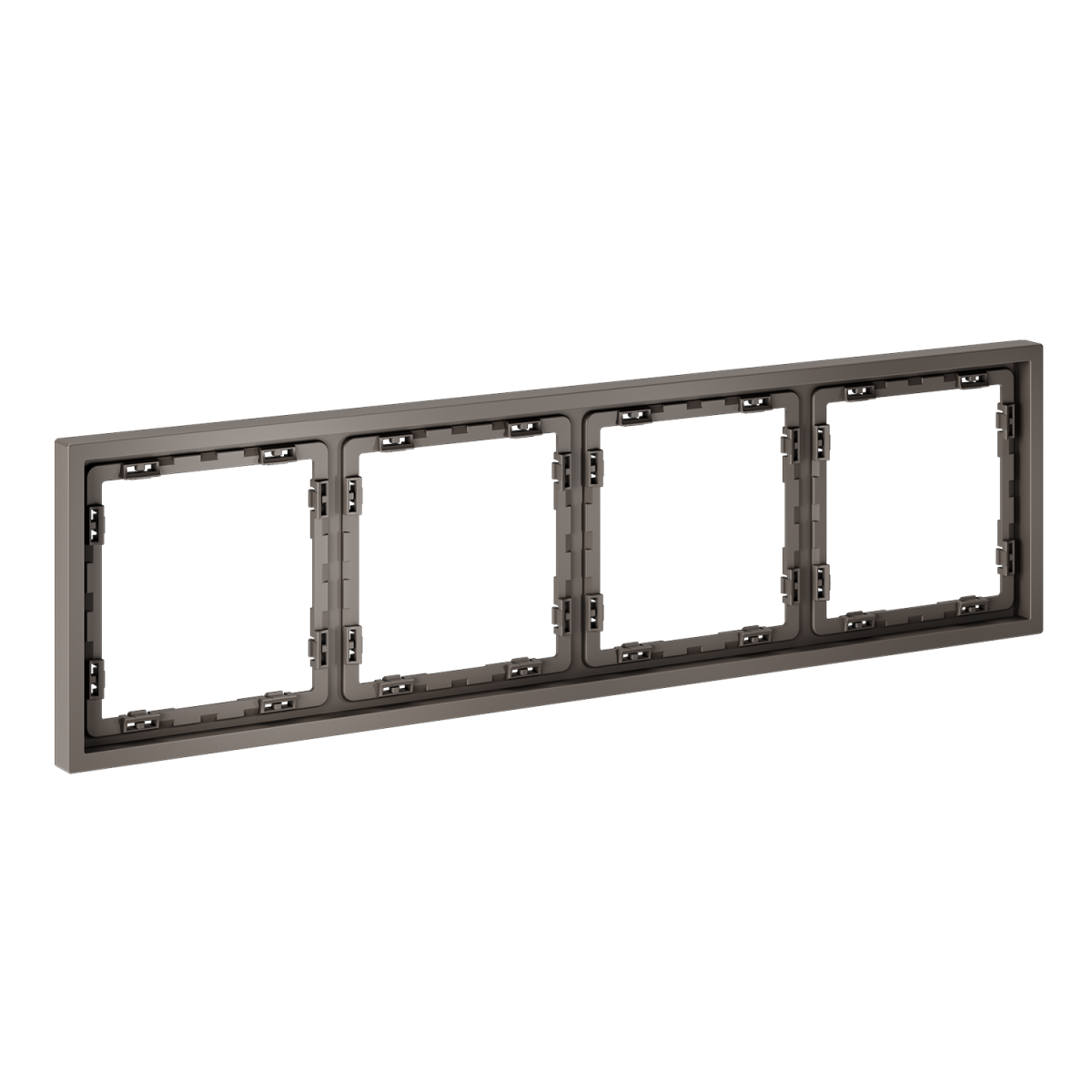 Рамка пластиковая Voltum S70 на 4 пост, (капучино) VLS100414